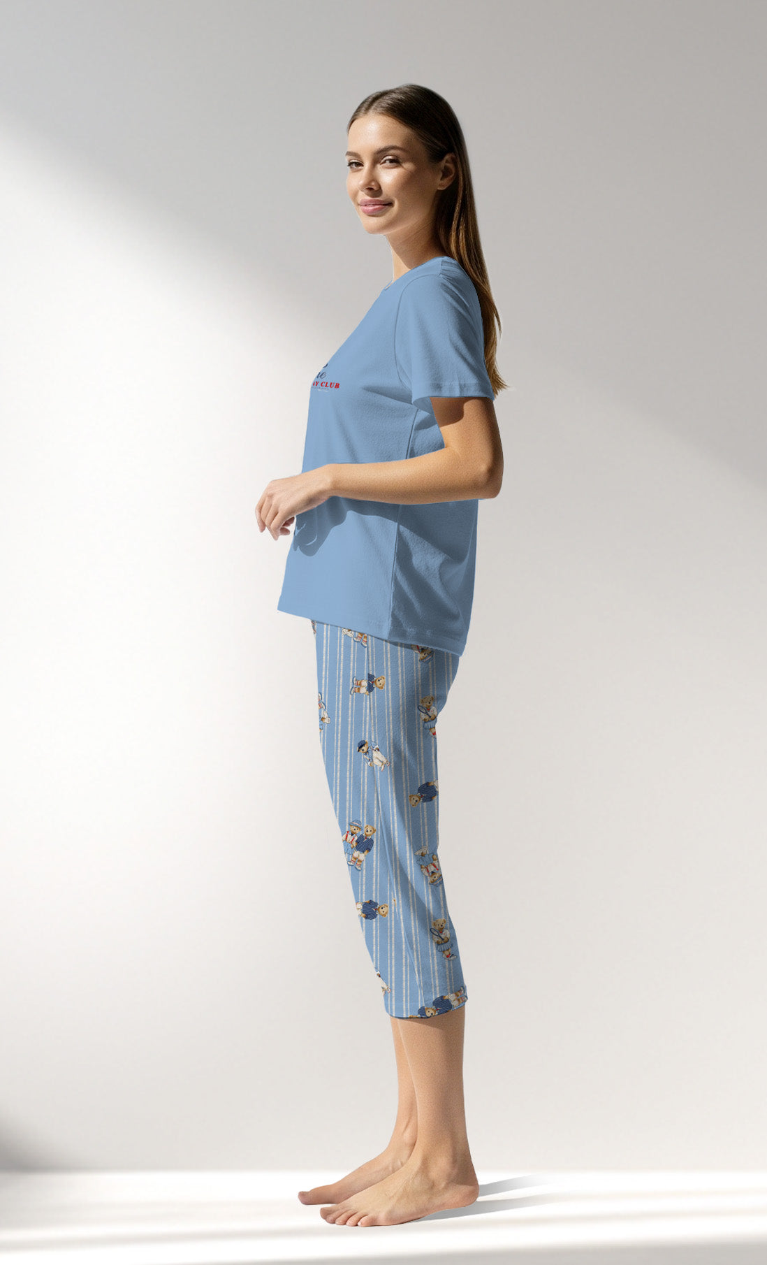 Woman Supreme Polobear Capri Set - A-14-4121 - Image 2