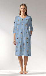 Woman Supreme Polobear Pocket Detail Home Dress - ROTASYON - Image 1