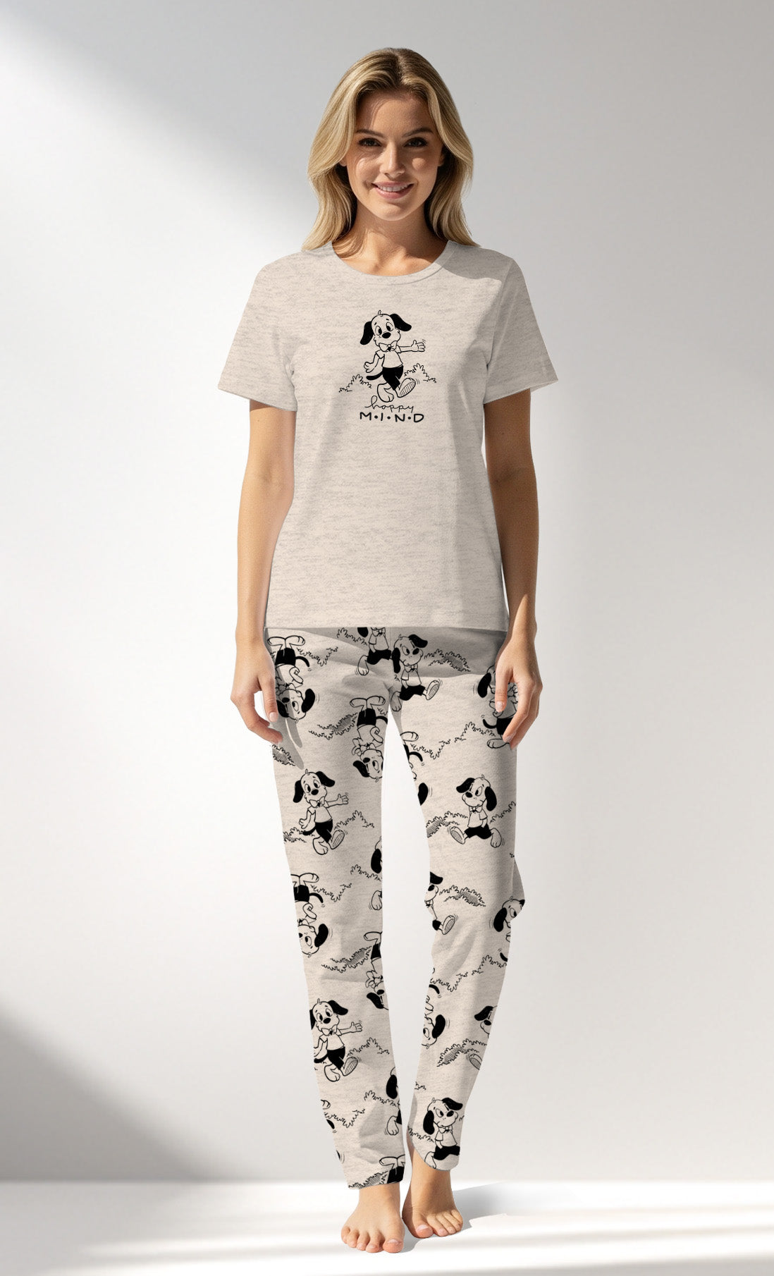 Woman Supreme Buddy Pyjama Set - BEJ MEL - Image 1