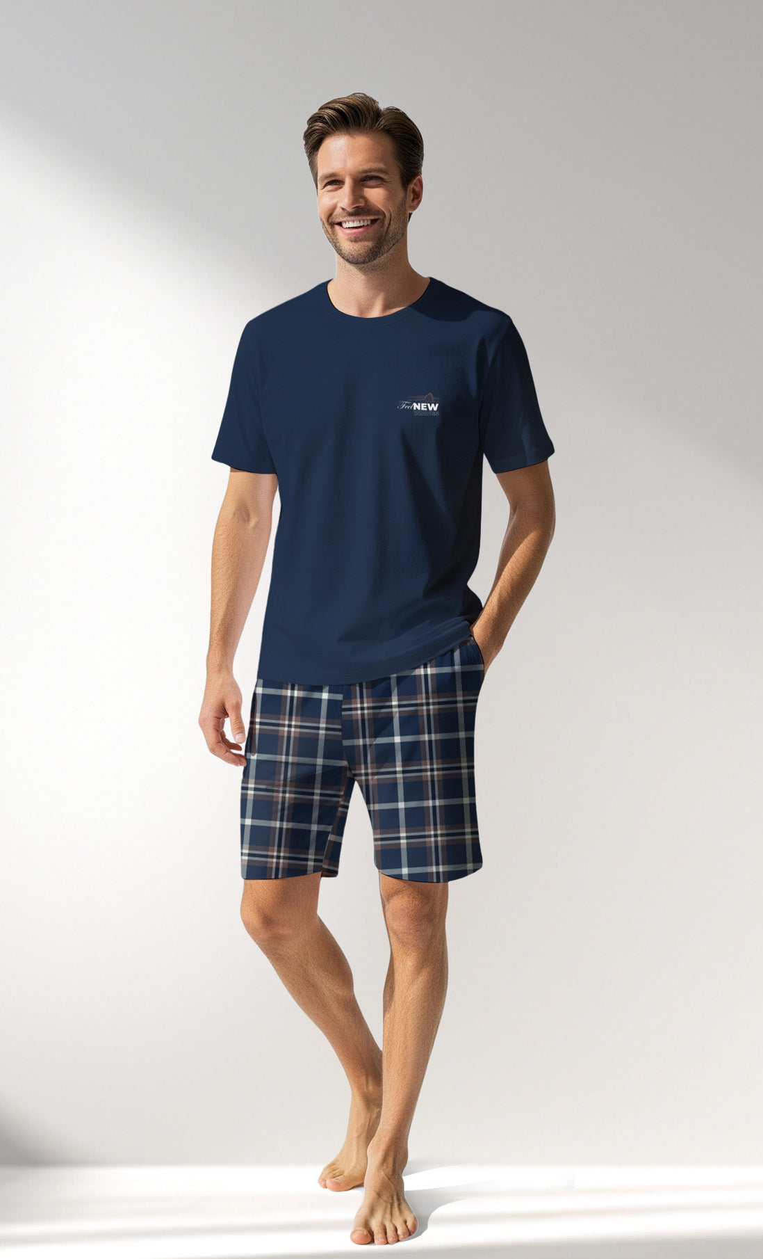 Man Supreme NewVision Short Set - A-LACIVERT - Image 1