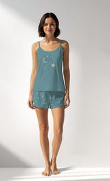 Woman Supreme ForestStars Thin Strap Short Set - A-ZEMIN - Image 1
