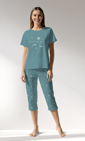 Woman Supreme ForestStars Capri Set - A-ZEMIN - Image 1
