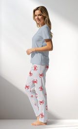 Woman Supreme Crablove O Neck Pyjama Set - 13-4103 - Image 2