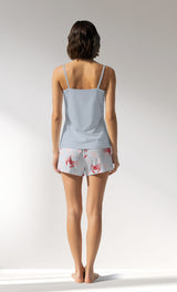 Woman Supreme Crabbing Thin Strap Short Set - A-13-4103 - Image 3