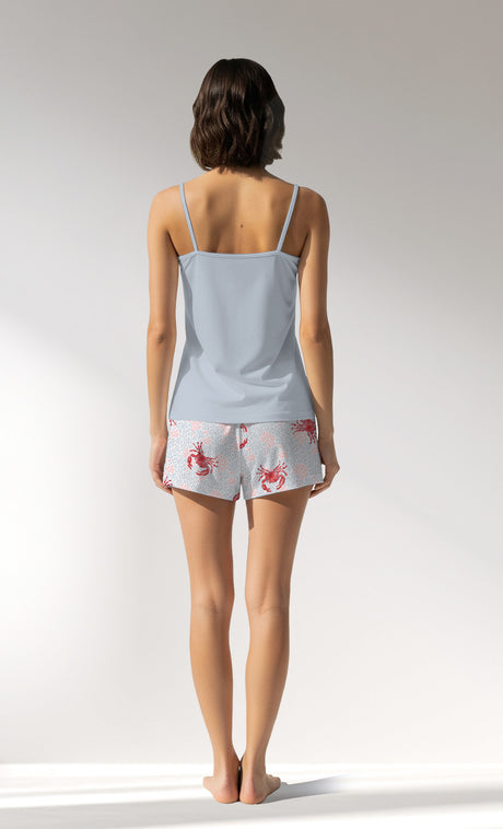 Woman Supreme Crabbing Thin Strap Short Set - A-13-4103 - Image 3