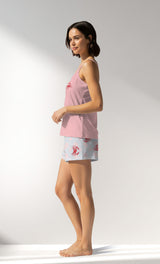 Woman Supreme Crabbing Thin Strap Short Set - B-12-1708 - Image 2