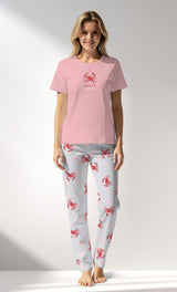 Woman Supreme Crabbing Pyjama Set - B-12-1708 - Image 1