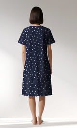 Woman Supreme HeartBeat Short Sleeve Tunic - A-ROTASYON (LACIVERT ZEMIN) - Image 3